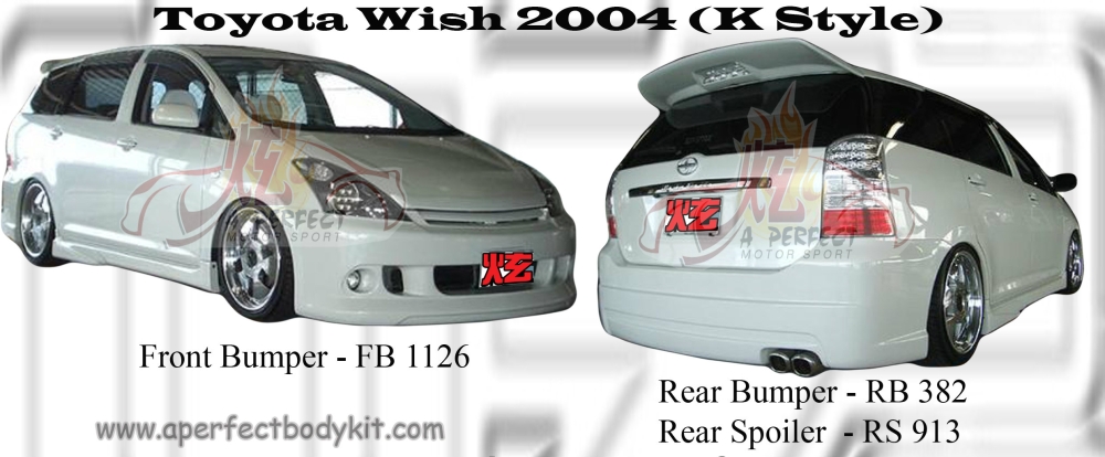 Toyota Wish 04 K Style Bodykits Wish 04 Toyota Body Kits A Perfect Motor Sport