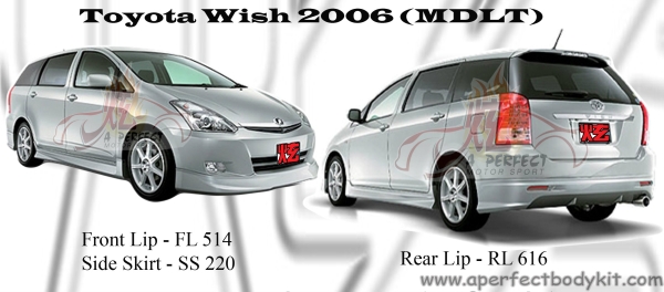 Toyota Wish 2006 MDLT Style Bodykits  Wish 2006  Toyota Johor Bahru JB Malaysia Body Kits | A Perfect Motor Sport