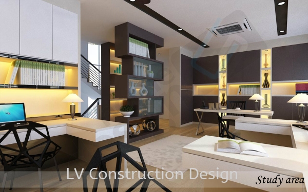  Study Table Design Johor Bahru (JB), Malaysia Design | LV Construction Design Sdn Bhd