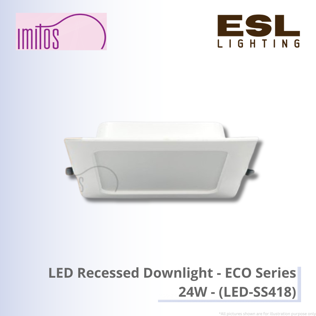 IMITOS LED Recessed Downlight (ECO Series) 24W - LED-SS418 [SIRIM]