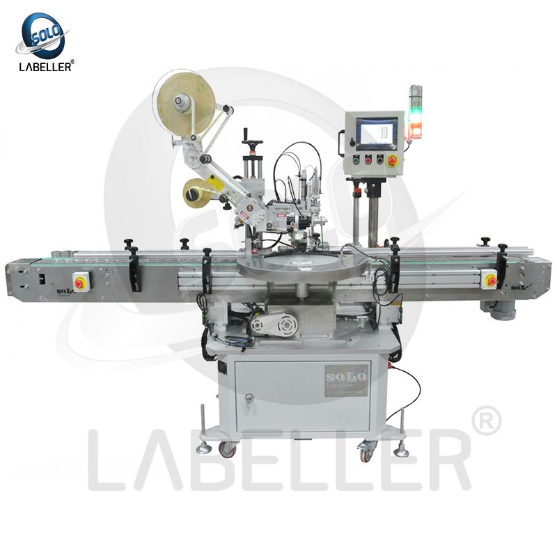 Custom Solo Roller Indexer Top & Bottom Tamp Labelling