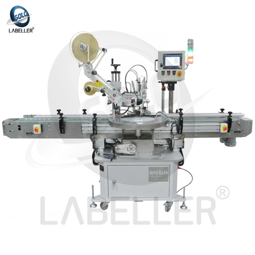SOLO Customized High Speed Rotary Indexer + Bottom Tamp Labelling Machine 