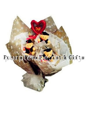 Graduation Bouquet Set 08(SGD32) Graduation Bouquet Johor Bahru (JB), Malaysia, Singapore Supply, Supplier, Delivery | Purple Rose Florist & Gifts