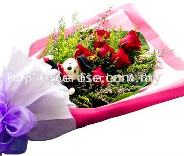 Graduation Bouquet Set 06(SGD40) Graduation Bouquet Johor Bahru (JB), Malaysia, Singapore Supply, Supplier, Delivery | Purple Rose Florist & Gifts