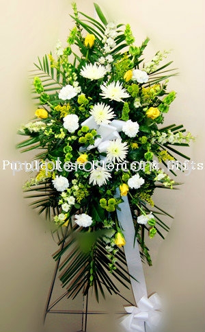 Condolence Sympathy Stand14 (SGD60) Sympathy Johor Bahru (JB), Malaysia, Singapore Supply, Supplier, Delivery | Purple Rose Florist & Gifts