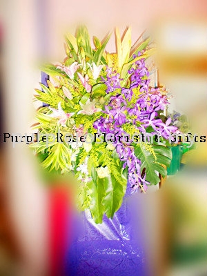 Condolence Sympathy Stand06 (SGD60) Sympathy Johor Bahru (JB), Malaysia, Singapore Supply, Supplier, Delivery | Purple Rose Florist & Gifts