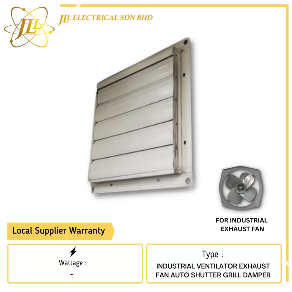 INDUSTRIAL VENTILATION AUTO SHUTTER GRILL DAMPER ONLY [8''/10"/12"/14"/16"/18"/20"/24"/36"]