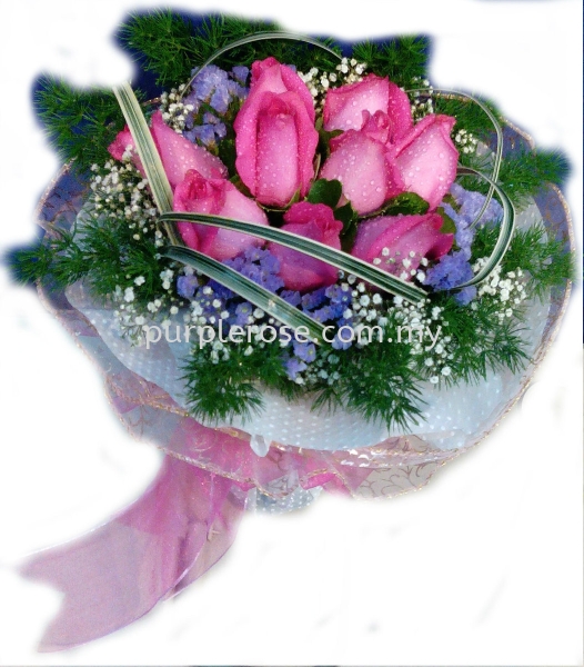 Wedding Bouquet02-Marry Me(SGD40) Wedding/Bridal Bouquet Johor Bahru (JB), Malaysia, Singapore Supply, Supplier, Delivery | Purple Rose Florist & Gifts
