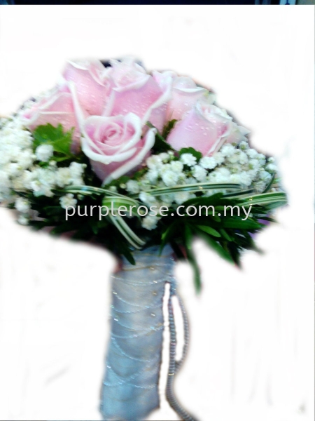 Wedding Bouquet04-Forever Love(SGD36) Wedding/Bridal Bouquet Johor Bahru (JB), Malaysia, Singapore Supply, Supplier, Delivery | Purple Rose Florist & Gifts