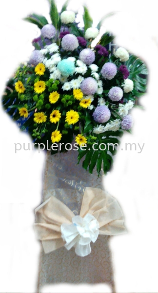 Condolence Sympathy Stand27-Last Journey(SGD60) Sympathy   Supply, Supplier, Delivery | Purple Rose Florist & Gifts