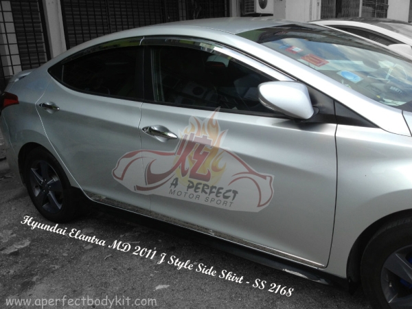 Hyundai Elantra MD 2011 J Style Side Skirt  Elantra 2011 Hyundai Johor Bahru JB Malaysia Body Kits | A Perfect Motor Sport