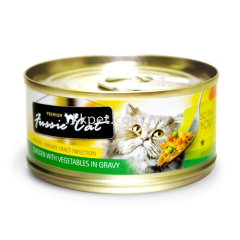 Fussie Cat Chicken With Vegetables In Gravy Fussie Cat Cat Canned Food Kuala Lumpur (KL), Malaysia, Selangor, Setapak, Sungai Buloh, Gombak Supplier, Retailer, Supply, Supplies | KK Evrim Sdn Bhd