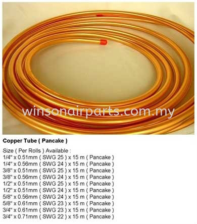 Copper Tubing - Coil Type Copper Air - Cond Parts Skudai, Johor Bahru (JB), Malaysia. Suppliers, Supplies, Supplier, Repair | Winsonair Conditioning Sdn Bhd