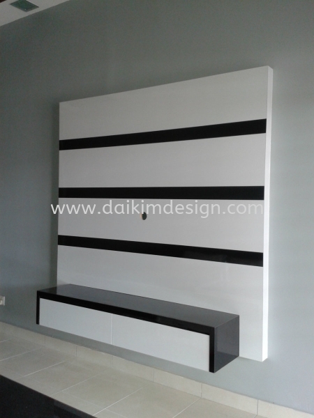 Kabinet TV 015 TV Wall Design Kulai Johor Bahru JB Design | Daikim Design