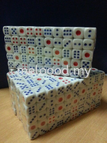 Round Corner Acrylic Dice 14mm (100pcs) per pack