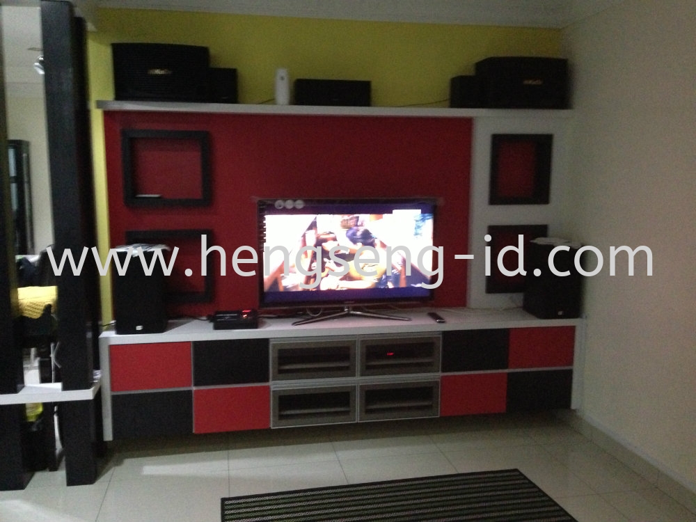TV Cabinet / TV Console Design TV Cabinet / TV Console Design TV Cabinet /  TV Console Design JB, Johor Bahru, Bandar Uda Utama Design, Service | Heng  Seng Interior Design & Renovation