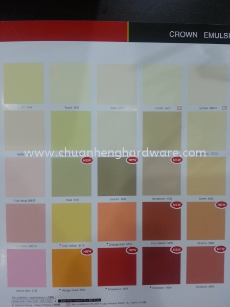 kansai crown modern, elegant, sophisticated 5 KANSAI PAINT PAINT Johor Bahru (JB), Malaysia Supplier, Supply, Wholesaler | CHUAN HENG HARDWARE PAINTS & BUILDING MATERIAL