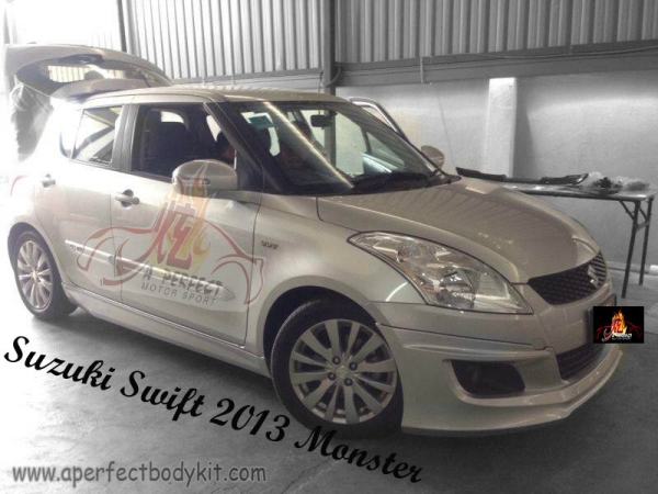 Suzuki Swift 2013 Monster Side Skirt (2) Swift 2013 Suzuki Johor Bahru JB Malaysia Body Kits | A Perfect Motor Sport