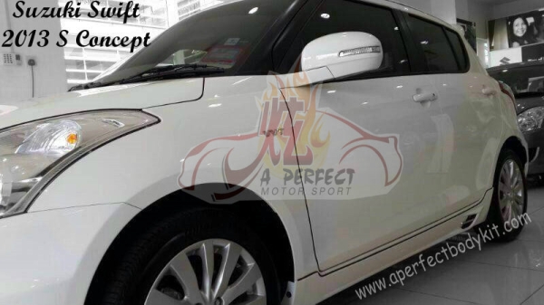 Suzuki Swift 2013 S Concept Side Skirt (2) Swift 2013 Suzuki Johor Bahru JB Malaysia Body Kits | A Perfect Motor Sport