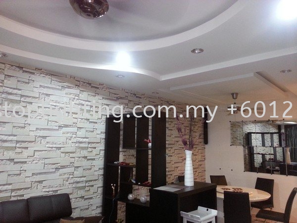 Cornice / Plaster Ceiling Taman Impian Emas Cornice Design Taman Impian Emas Johor Bahru JB Skudai Renovation | One Stop Lighting & Renovation