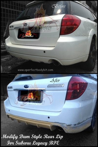 Modify Dam Style Rear Lip for Subaru Legacy BPE  Subaru Custom Body Kits Johor Bahru JB Malaysia Body Kits | A Perfect Motor Sport