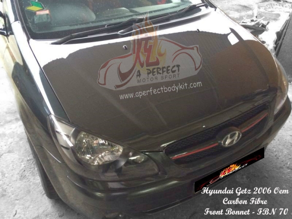 Hyundai Getz 2006 Oem Carbon Fibre Front Bonnet  Hyundai Carbon Fibre Bodykit  Johor Bahru JB Malaysia Body Kits | A Perfect Motor Sport