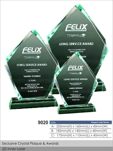 Crystal Plaque / Awards (CT84)