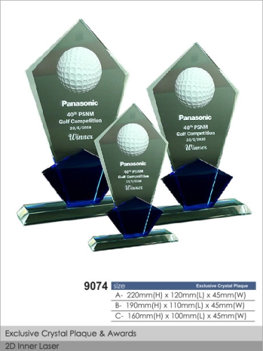 Crystal Plaque / Awards (CT71)