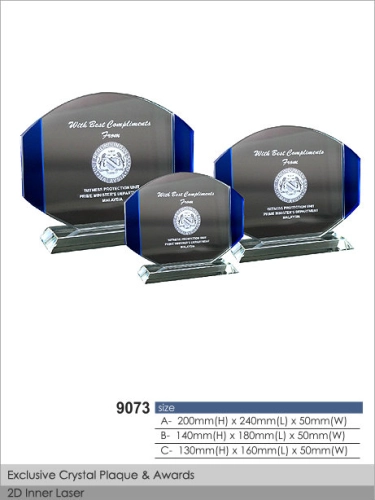 Crystal Plaque / Awards (CT19)