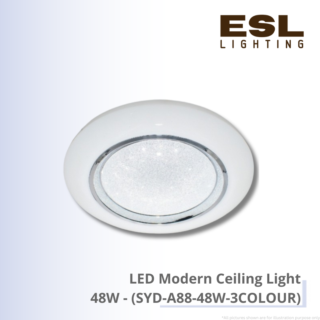 LED Modern Ceiling Light 48W - SYD-A88-48W-3COLOUR