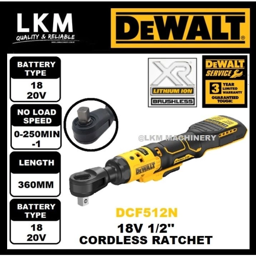 DEWALT DCF512N-XJ 18V 1/2 Cordless Ratchet - BARE UNIT