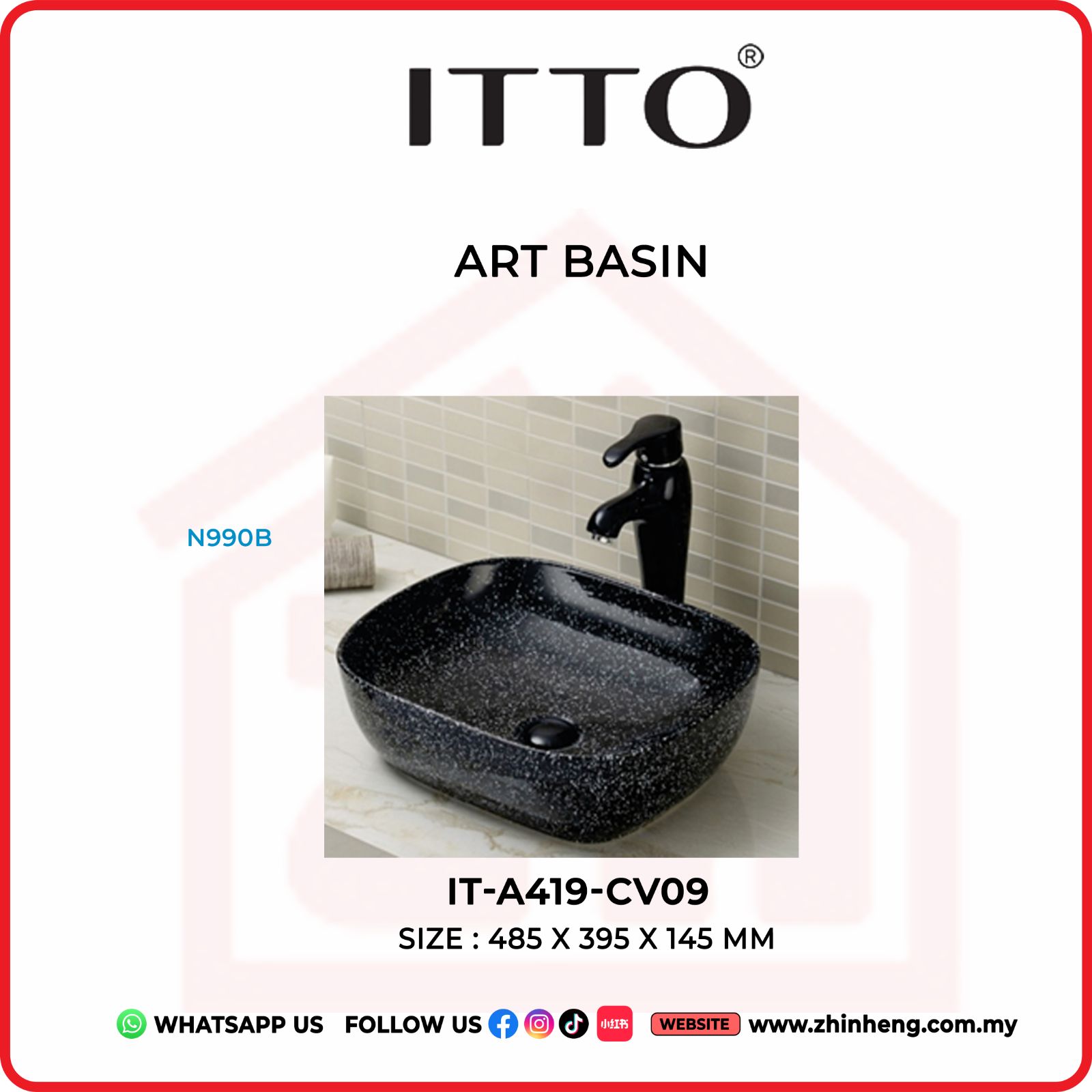 ITTO ART BASIN  IT-A419-CV09