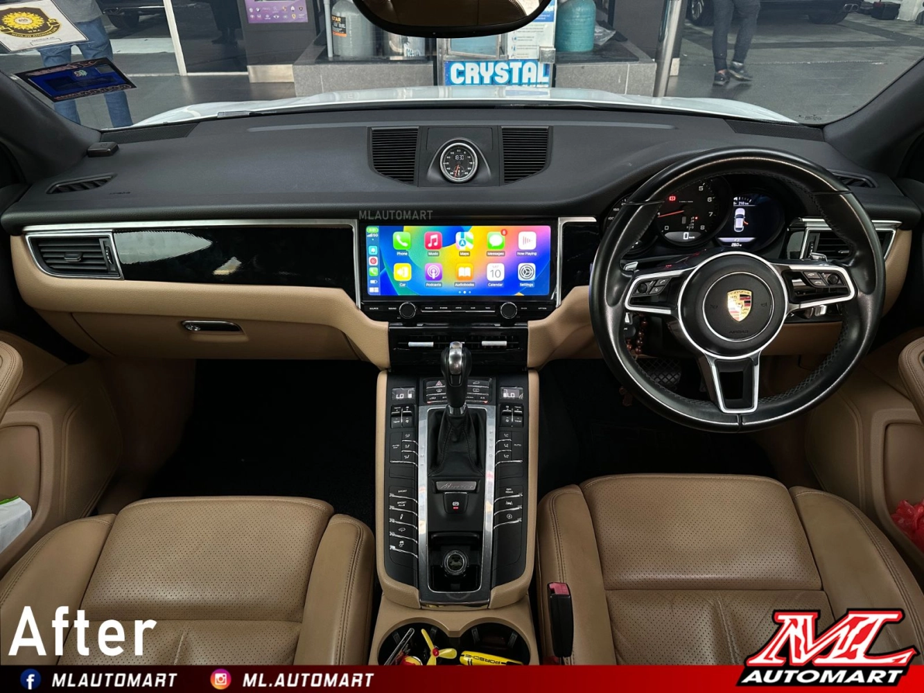 Porsche Macan 95B Horizontal Style Android Monitor (12.3") 