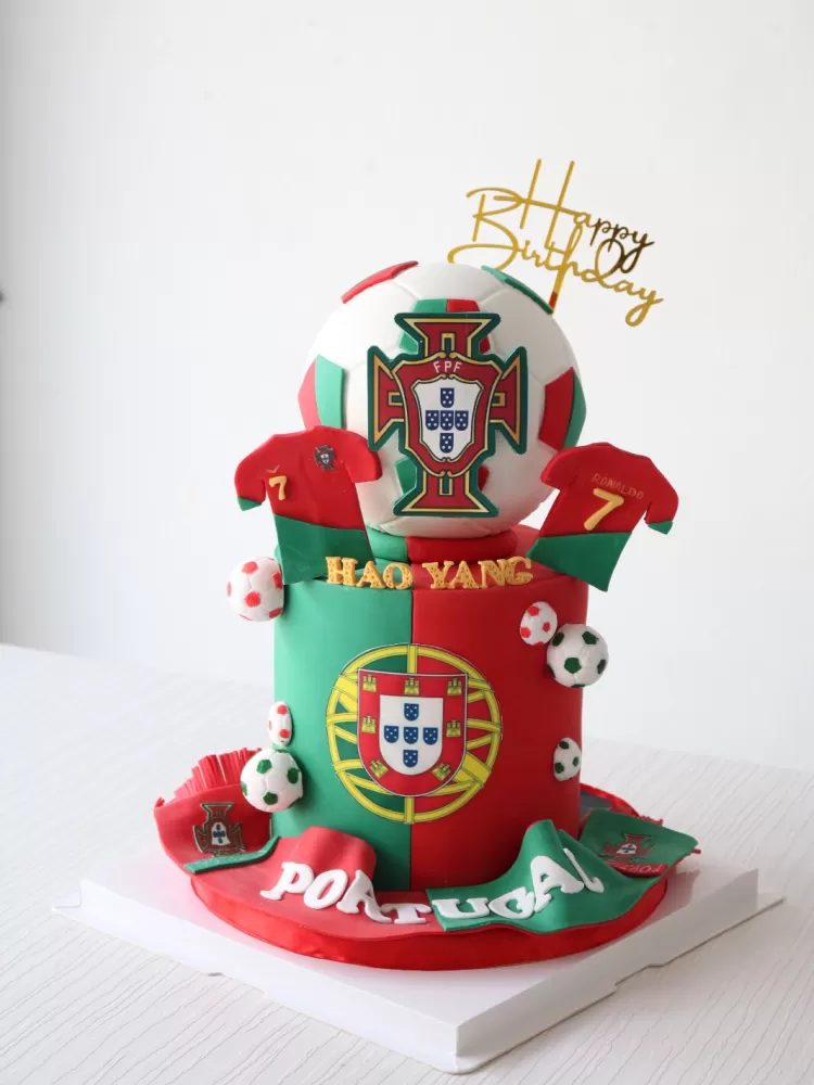 Portugal Football Cake
