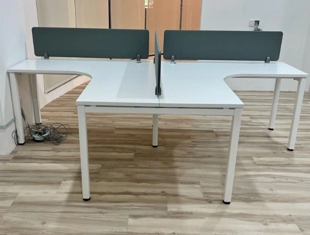 Office Furniture Setia Alam Office Workstation Table Cluster Of 2 Seater | Office Cubicle | Office Partition | Meja Pejabat