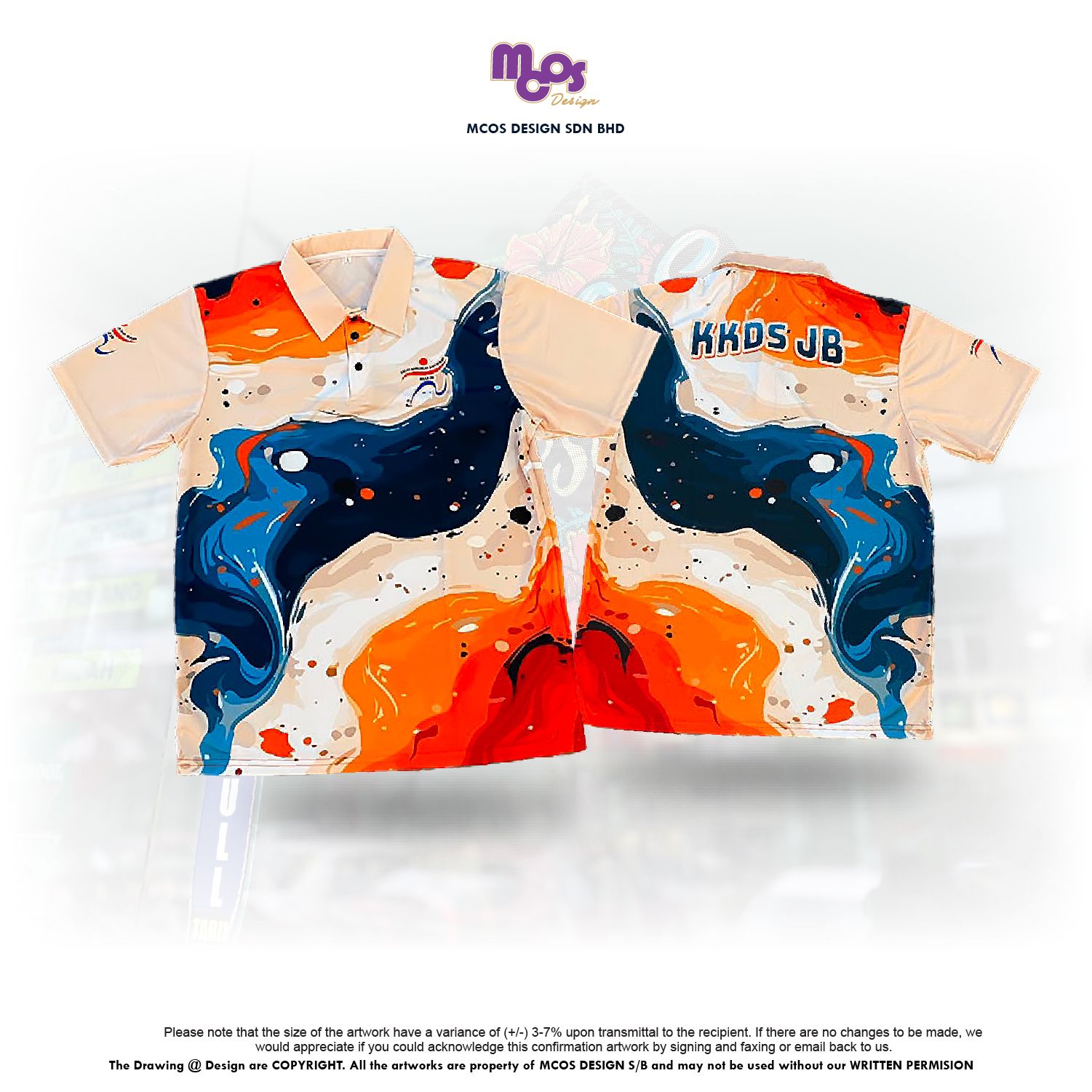 SUBLIMATION WITH MATERIAL EYELET AND POLO COLLAR