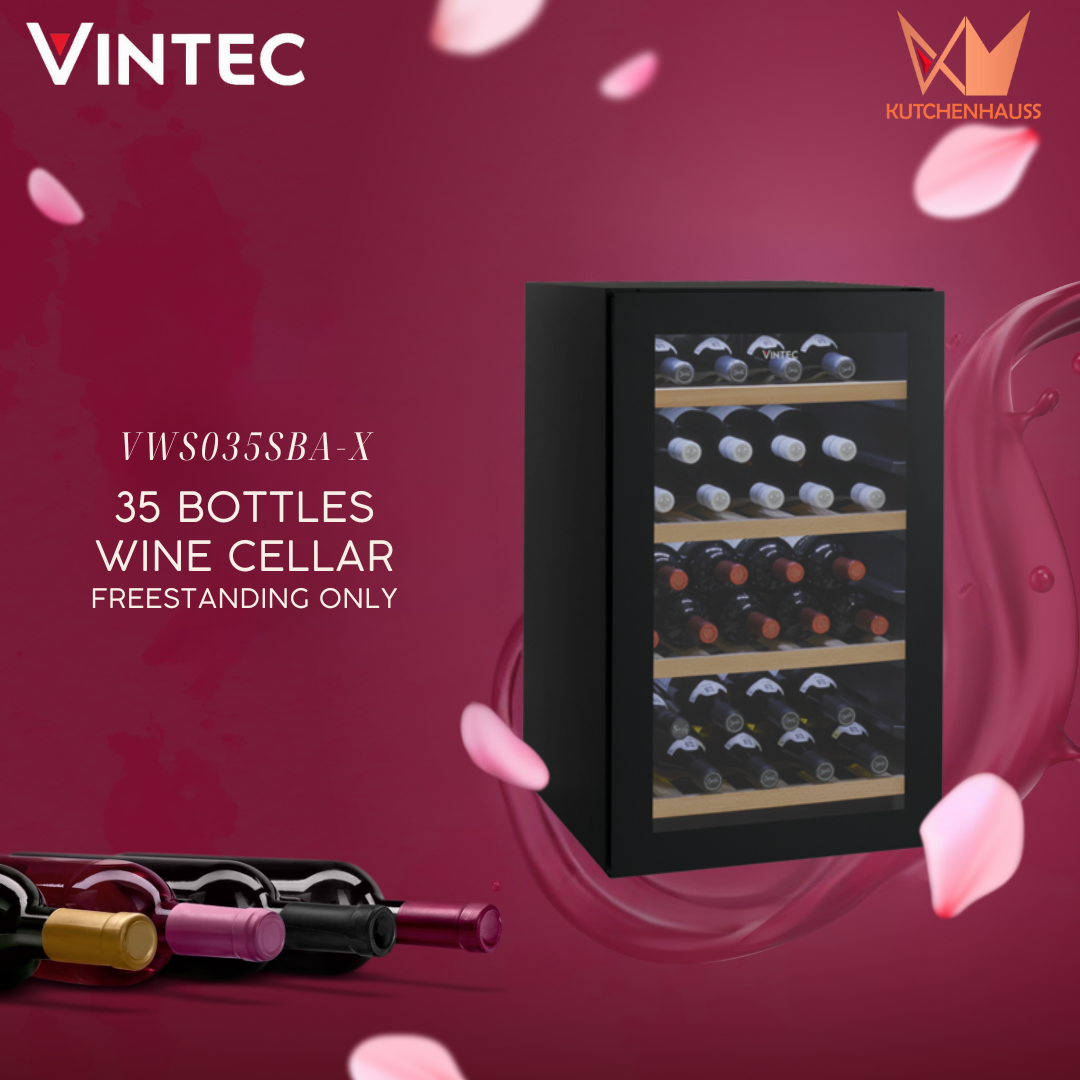 VINTEC - 35 Bottles Freestanding Wine Chiller & Cellar | VWS035SBA-X