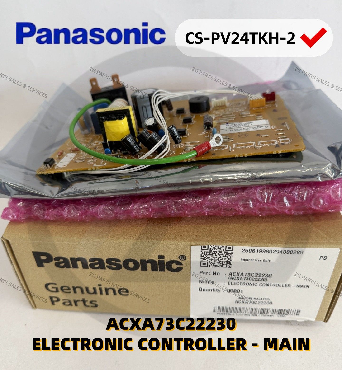 [ CS-PV24TKH-1 ] Panasonic Indoor PCB ACXA73C22230