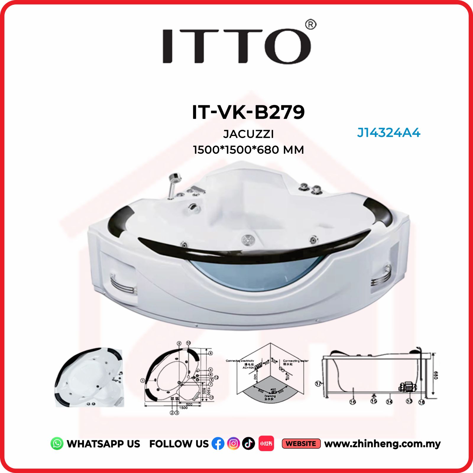 ITTO JACUZZI  IT-VK-B279