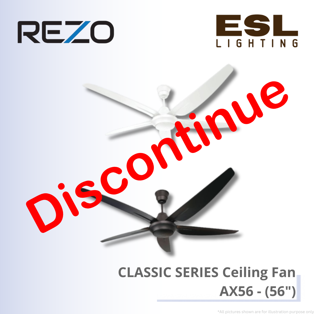 [DISCONTINUE] REZO CLASSIC SERIES Ceiling Fan AX56 - 56"