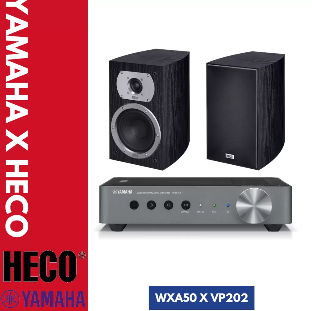 Yamaha WXA-50 x Heco Victa Prime 202 Hi-Fi System Package