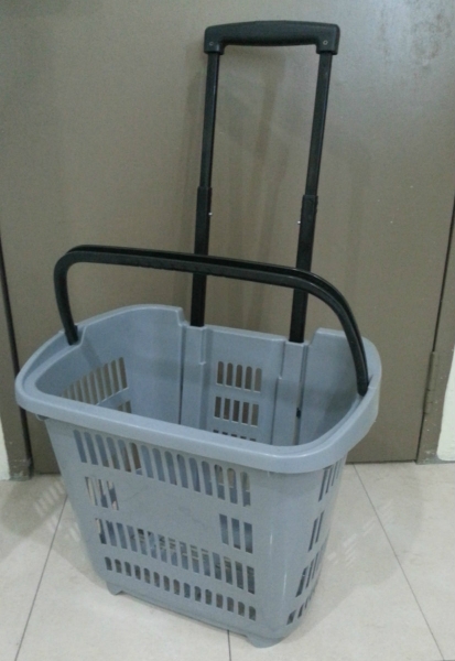 173001 - Basket Trolley TLB-3 - 61Lx39Wx40Hcm SHOPPING BASKET SHOPPING TROLLEY & BASKETS Malaysia, Johor Bahru (JB), Kuala Lumpur (KL), Selangor, Melaka, Perak, Pahang, Singapore Supplier, Manufacturer, Supply, Supplies | Nikorex Display Products (M) Sdn Bhd