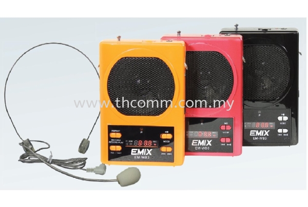 Emix EM-WB3 Portable Amplifier  Portable Amplifier  Sound System   Supply, Suppliers, Sales, Services, Installation | TH COMMUNICATIONS SDN.BHD.