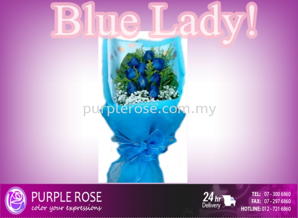 Rose Bouquet Set 18(SGD58) Blossom Rose Bouquet Johor Bahru (JB), Malaysia, Singapore Supply, Supplier, Delivery | Purple Rose Florist & Gifts