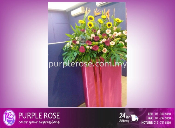 Grand Opening Stand-18 (SGD100) Opening Ceremony Johor Bahru (JB), Malaysia, Singapore Supply, Supplier, Delivery | Purple Rose Florist & Gifts