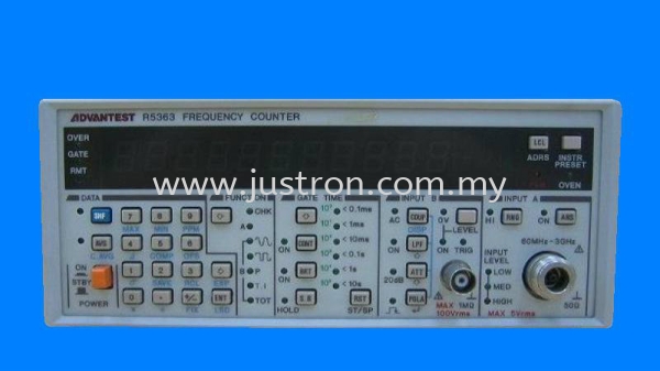 Advantest R5363 Frequency Counter Advantest Johor Bahru, JB, Malaysia Supply Supplier Suppliers | Justron Technology Sdn Bhd