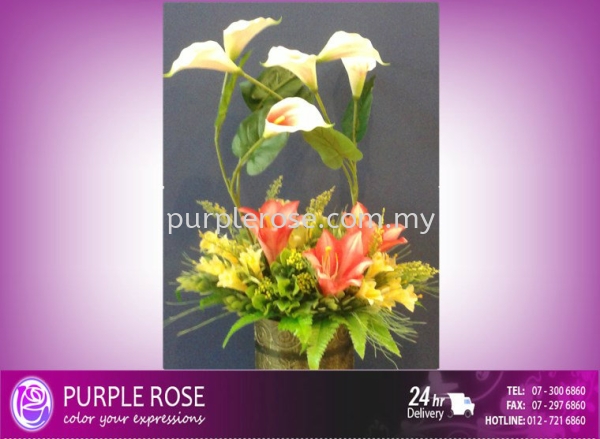 Vase Arrangement Set 22(SGD76) Vase Arrangement Johor Bahru (JB), Malaysia, Singapore Supply, Supplier, Delivery | Purple Rose Florist & Gifts