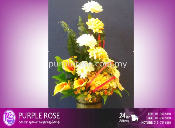 Vase Arrangement Set 21(SGD80) Vase Arrangement Johor Bahru (JB), Malaysia, Singapore Supply, Supplier, Delivery | Purple Rose Florist & Gifts