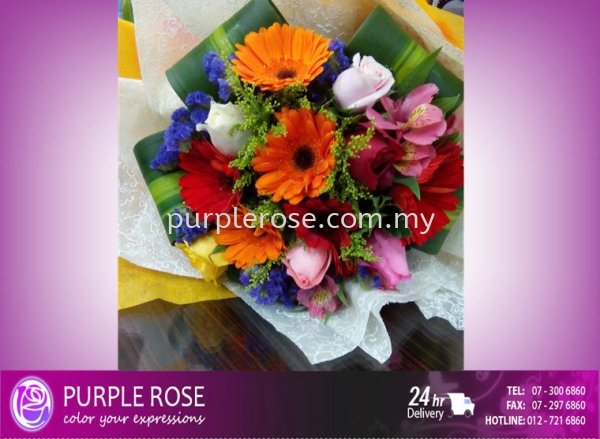 Mix Lovely Flower Set01(SGD48) Mix Lovely Flower Johor Bahru (JB), Malaysia, Singapore Supply, Supplier, Delivery | Purple Rose Florist & Gifts