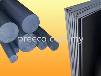 PVC Sheet and PVC Rod Grey